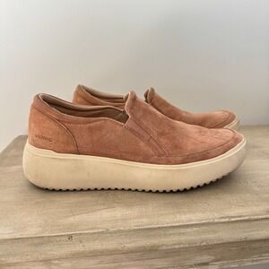Vionic Kearny Platform Slip-on Rose Gold Sneakers Comfort Arch Support Size 8